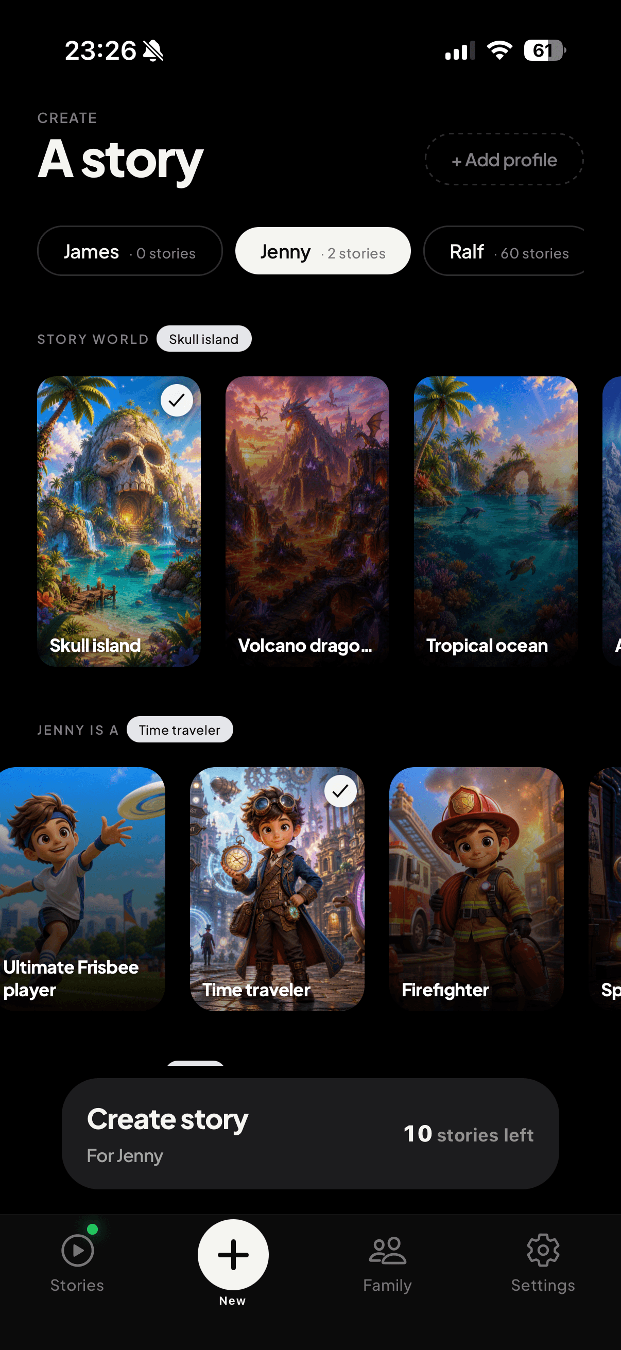 Create a personalised story